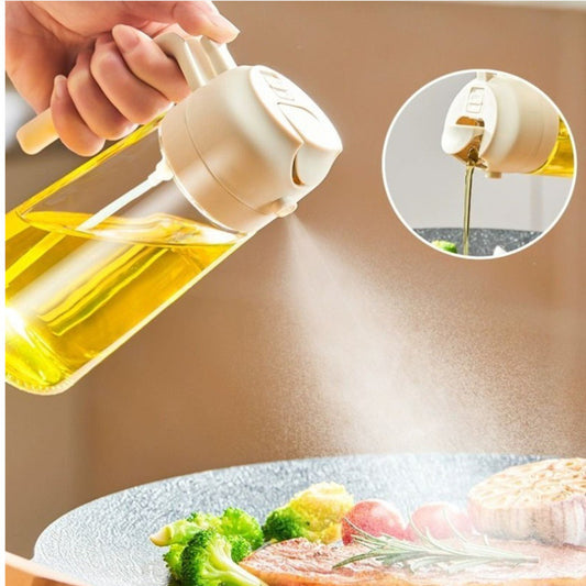 2-in-1 Glass Oil Dispenser & Sprayer