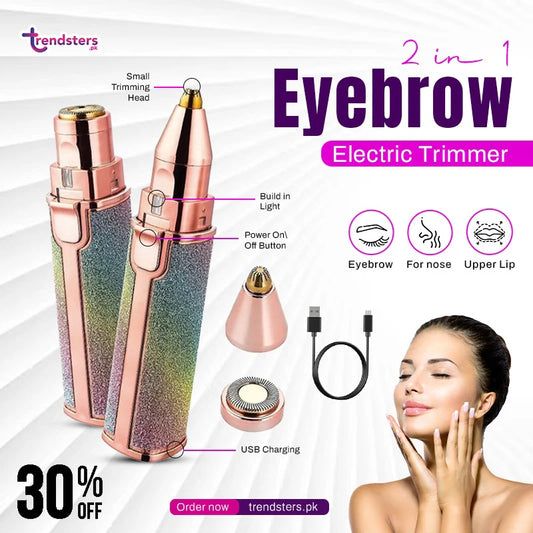 2‑in‑1 Electric Eyebrow Trimmer