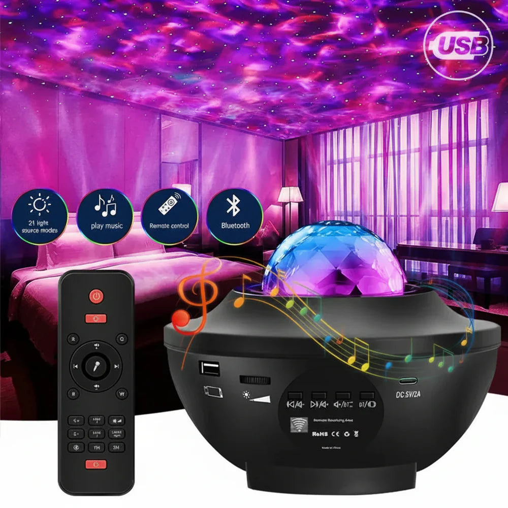 Galaxy Light Projector with Bluetooth