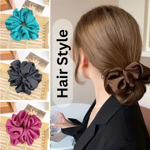 Pack of 6 Silk Scrunchies