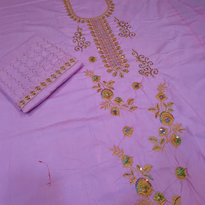 Cotton Embroidered 2-Piece Unstitched Winter Suit