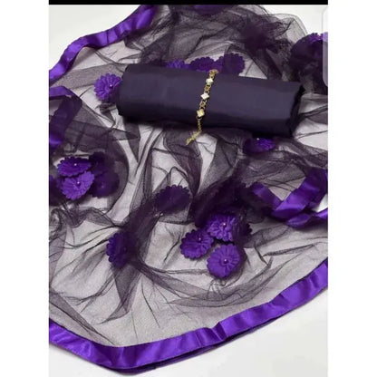 Rubika Fashion Katan Silk 3-Piece Unstitched Dress