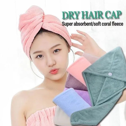 Quick Dry Towel Hair Drying Terry Hat